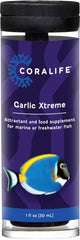 Coralife Fish Tank Aquarium Garlic Xtreme Attractant and Food Supplement for Saltwater Marine or Freshwater Fish, 1 oz
