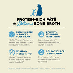 ACANA Premium Pate Variety 12 Pack: Salmon & Chicken Recipe (6) + Tuna & Chicken Recipe (6), 3oz