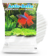 White Aquarium Gravel - 1 lb - Natural Freshwater Substrate with Beneficial Elements - Instant Cycling, Easy Maintenance