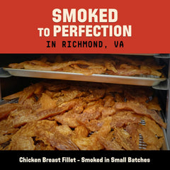 Barkworthies USA Hickory Smoked Chicken Jerky - 4 oz (Pack of 1) - All-Natural, Smoky Aroma, High-Protein, Real Poultry, Premium Snack