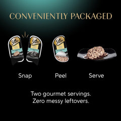 Sheba Perfect Portions Wet Cat Food Cuts in Gravy with Sustainable Tuna, 2.6 oz. Twin-Pack Trays (24 Count, 48 Servings)