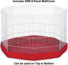 Marshall Pet Products Small Animal Play Pen Mat Red, 1ea/8 Panel
