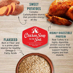 Chicken Soup for the Soul All Natural Premium Grain-Free All Life Stage Wet Dog Food, Real Meat First Ingredient, No By-Products, Turkey & Sweet Potato Stew, 13oz (Pack of 12)