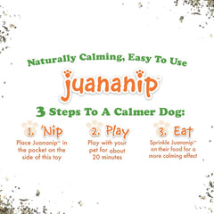 SMARTERPAW Doggijuana | Tuffer Chewer - Interactive Dog Toy with Juananip Refill | Refillable Durable Dog Toy for Engaging Play and Natural Calming (Sprinkled Donut)