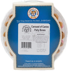 Claudia's Canine Bakery, Carousel of Canine Party Bones Gourmet Dog Treats, 11oz