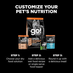 Go! Solutions Digestion + Gut Health - Salmon Dog Treats - Soft and Chewy Dog Treats, 6 oz Bag