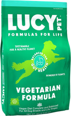 Lucy Pet Vegetarian Formula Dog Food 20lb, Vegan, Powered by Plants