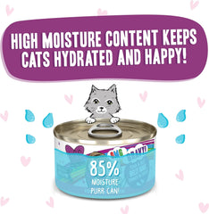 Weruva B.F.F. OMG - Best Feline Friend Oh My Gravy!, Tuna & Beef Belly Rubs with Tuna & Beef