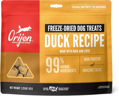 ORIJEN Freeze Dried Duck Recipe Dog Treats, 3.25oz