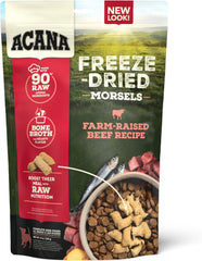 ACANA Freeze Dried Dog Food Meal & Topper, Grain Free High Protein Farm-Raised Beef Recipe