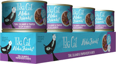 Tiki Cat Aloha Friends, Tuna, Calamari & Pumpkin, Grain-Free & High Moisture, Wet Cat Food for All Life Stages