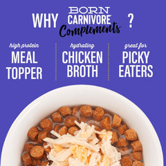 Tiki Cat Born Carnivore Complements Wet Cat Food Topper, Chicken & Egg