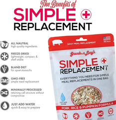 Grandma Lucy's Simple Replacement Pork, Rice and Pumpkin