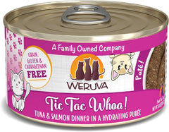 Weruva Wet Cat Food, Tic Tac Whoa with Tuna and Salmon Pate