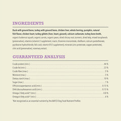 ACANA Freeze Dried Dog Food & Topper, Grain Free High Protein Duck Recipe