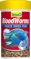 Tetra BloodWorms, Freeze-Dried Food for Freshwater and Saltwater Fish, Seafood (Pack of 1)