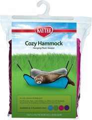Kaytee Cozy Hammock Hanging Plush Sleeper for Ferrets, Rats, Chinchillas and other Small Animals