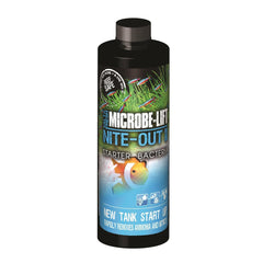 MICROBE-LIFT NITEH04 Nite-Out II Aquarium and Fish Tank Cleaner for Rapid Ammonia and Nitrite Reduction, Freshwater and Saltwater