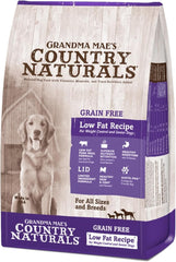 Grandma Mae’s Country Naturals Dry Dog Food, Grain Free Weight Control & Senior Dog Formula, Pork, Slow Cooked & Nutrient Dense, Made in USA, 14 LB Bag