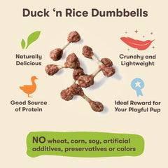 WESTMINSTER - Pet 'n Shape Duck 'n Rice Dumbbells Dog Treats - 3 Ounce