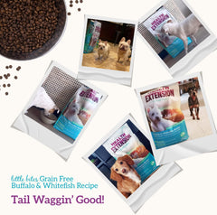 Health Extension Grain Free Buffalo & Whitefish Little Bites (23.5 lb / 10.66 kg) - Small Kibble Formula with Omega 3 & Whole Foods for Teacups, Toys & Miniature Dogs