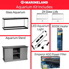 Marineland High Definition LED Ensemble 75 Gallon Farmhouse Aquarium Kit