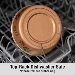 Loving Pets Bella Dog Bowls- Stainless Steel Dog & Cat Bowls - Spill Proof Dog Food Bowl, Cat Bowl, Puppy Essentials & Pet Supplies Great for Home & Travel