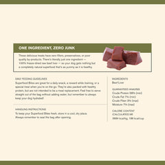 Superfood Bite, Freeze-Dried Raw Dog Treats - Protein Rich, Train & Reward, Traceable Single Ingredient by Katherine Heigl (Beef Liver)
