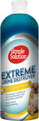 Simple Solution Extreme Urine Destroyer Enzymatic Cleaner | Pet Stain and Odor Remover with 2X Pro-bacteria Cleaning Power | 32 Ounces