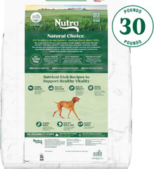Nutro Natural Choice Senior Dry Dog Food, Lamb and Brown Rice Recipe, 30 lbs