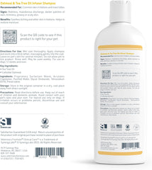 Veterinary Formula Clinical Care Dog Shampoo with Oatmeal and Tea Tree Oil – Gentle Shampoo for Dogs with Dry Skin, Soothes and Adds Moisture to Skin and Coat