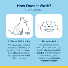 NaturVat ProDen PlaqueOff System Dental Care Bones for Dogs - Vegetable