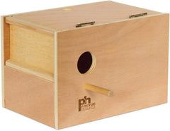 Prevue-Hendryx Parakeet Nest Box Outside Mount (Medium, 8Inch L x 6Inch W x 6Inch H)
