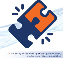 Aqueon LED Deluxe Fish Tank Aquarium Full Hood, Black