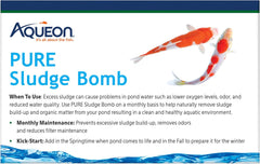 Aqueon Pure Outdoor Pond Natural Cleaning Sludge Bomb for Organic Waste, for Up to 2,500 Gallons