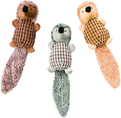 SPOT Ethical Pets 16" Assorted Long Tail Hedgehog Plush Dog Toy for Dog