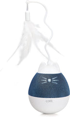 Catit PIXI Spinner, Treat Dispensing Cat Toy, Blue