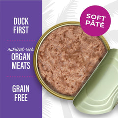 Tiki Cat After Dark Pâté, Duck & Chicken Liver, High-Protein and 100% Non-GMO Ingredients, Wet Cat Food for Adult Cats