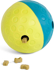 Nina Ottosson Treat Tumble Interactive Puzzle Ball Dog Toy, Level 1 Beginner, Blue, Small