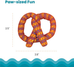 Petstages Catstages Plaque Away Pretzel Cat Toy – Interactive Catnip Dental Chew Toy to Help Clean Teeth, Fun for Play and Chewing, Orange