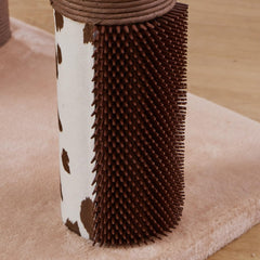 PetPals 50” Grand Maine Coon™ Cat Tree – Cowboy, with Large Condo,Big Top Perch, Extra Durable & Sturdy Large Cat Tower (Brown)