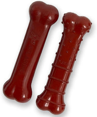 Nylabone Original & Textured Bone Power Chew Toy for Dogs, Durable & Tough Dog Toys for Aggressive Chewers, Basted Blast Bacon and Steak Flavor