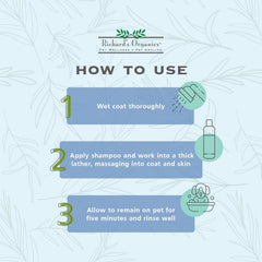 Richard’s Organics Flea and Tick Shampoo for Dogs – 100% All-Natural Actives Kills Fleas, Ticks and Repels Mosquitos – Gentle, Won’t Dry Skin, Great Smelling Essential Oils