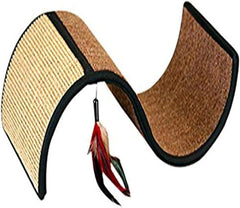 North American Pet Cat Lounger with Scratching Post, 18x10x6.5 (Colors May Vary)