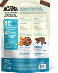 ACANA Chewy Strips Dog Treats, Salmon, High Protein Dog Treats