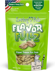 Loving Pets Flavorfullz Filled Treats for Cats, Chicken & Catnip 3 oz.