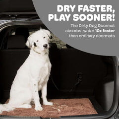 Dog Gone Smart Dirty Dog Doormat - Fast Drying Rug with Super Gripper Backing for Clean Floors - Super Absorbent and Machine Washable Mat for Muddy Paws