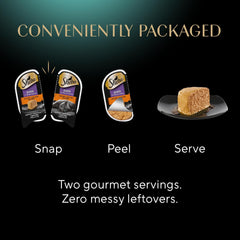 Sheba Perfect Portions Wet Cat Food Pate Savory Chicken Entree, 2.6 oz. Twin-Pack Trays (24 Count, 48 Servings)