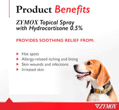 Pet King Brands Zymox Topical Spray W/ .5% Hydrocortisone 2oz Bottle