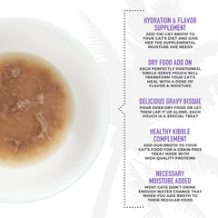 Tiki Cat Born Carnivore Broths, Duck & Chicken Recipe, Hydration and Flavor Supplement Cat Food Topper